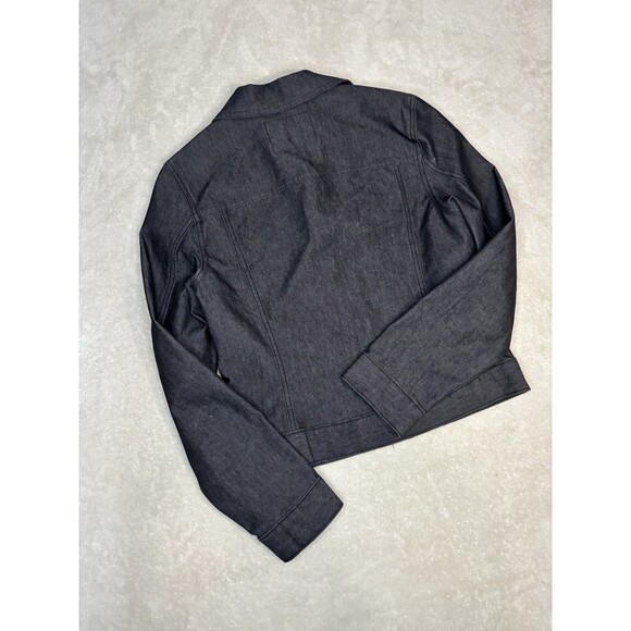 GUESS Women's  Large Denim Truckers Jacket Black Made In USA New w/o Tags - Picture 7 of 9